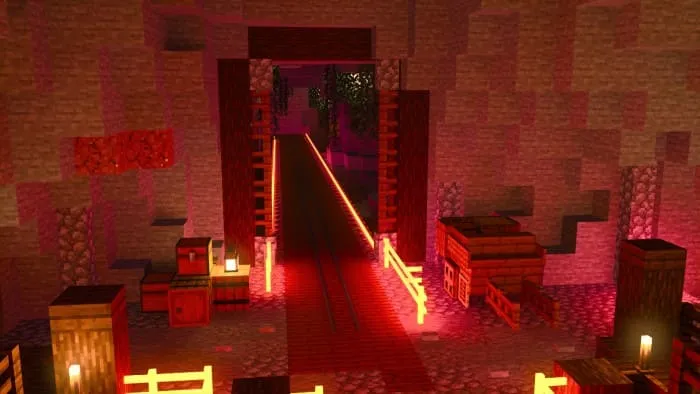 Неоновый данж в Майнкрафт