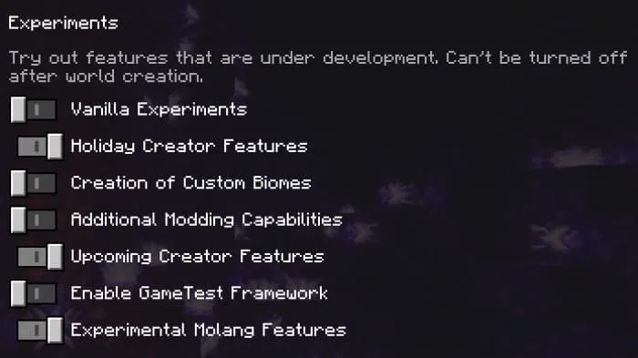 Активация работы неона в Майнкрафт