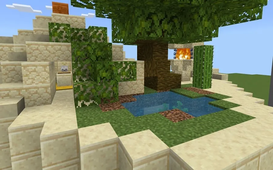 Пустынный парящий остров