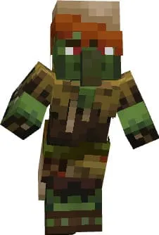 Зомби-житель на рендере