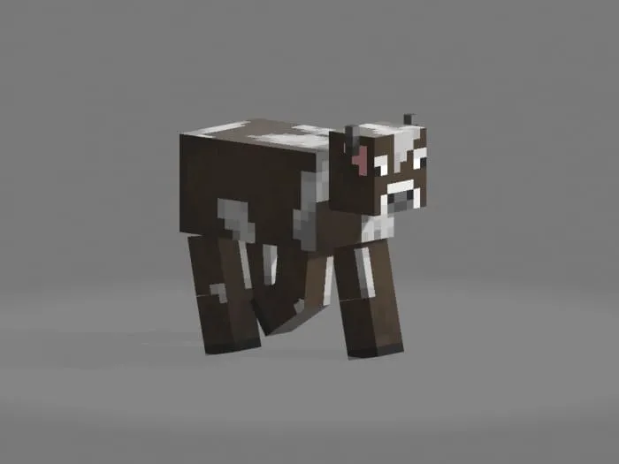 Корова идет