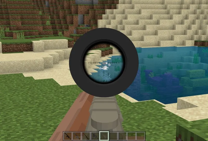 Прицел на снайперской винтовке