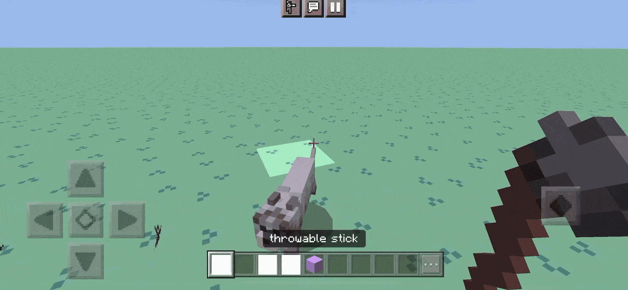 Анимация работы метательной палки