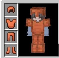 Вид медной брони в Майнкрафт