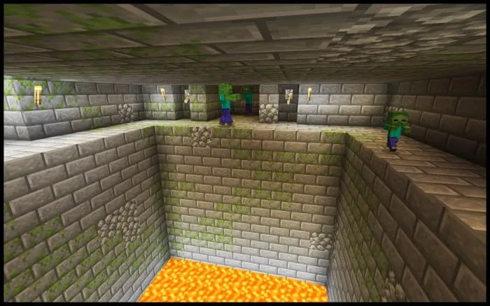 Зомби и лава