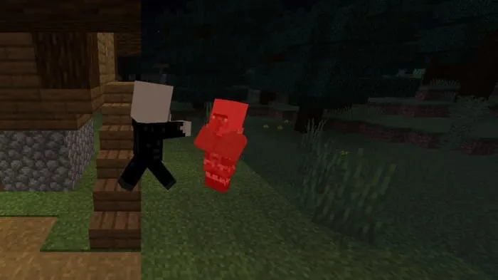 Вампир атакует жителя