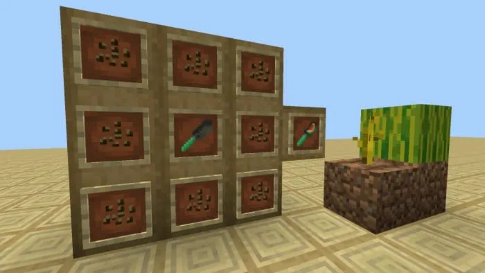 Лопата с арбузом