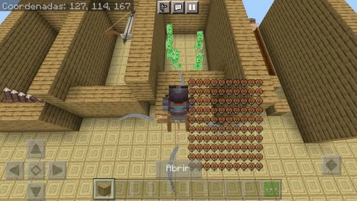 Вид косы в Майнкрафт