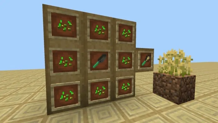 Лопата с пшеницей