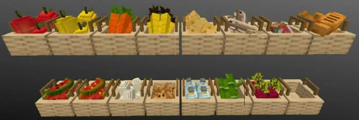 Доступные типы корзинок