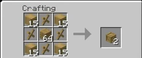 Крафт ящика из обтесанной древесины