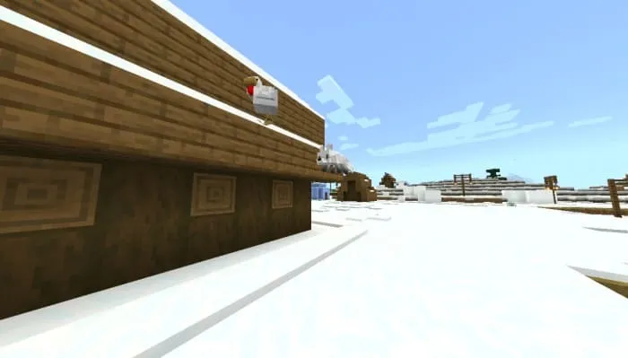 Лиса охотится на курицу