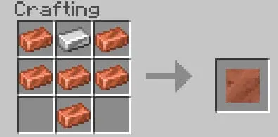 Crafting a copper shield