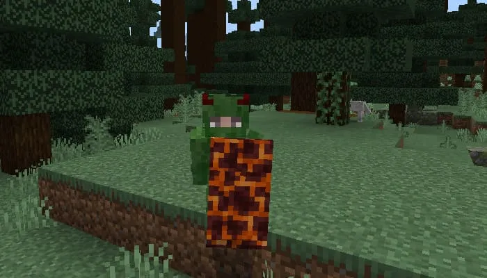 Magma Shield in Minecraft