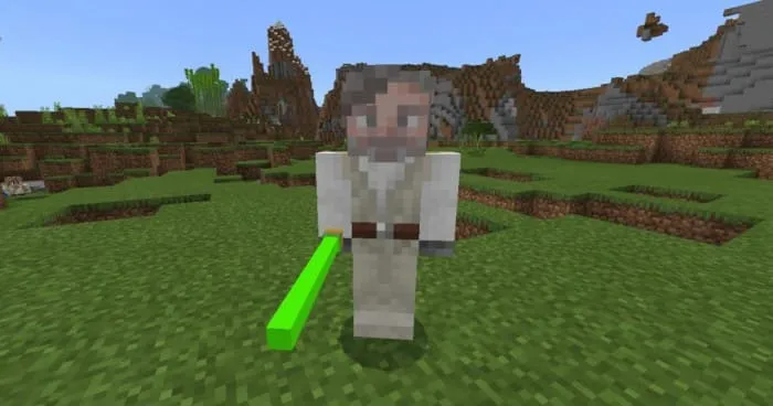 Люк Скайуокер в Minecraft