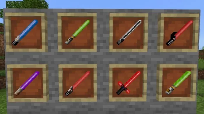 Световые мечи в Minecraft