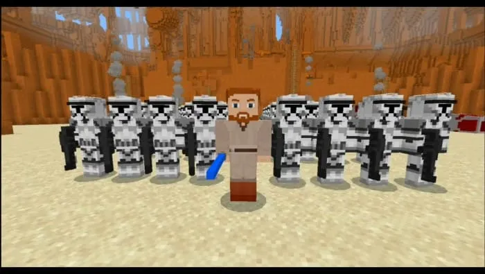 Воины клоны в Minecraft мире