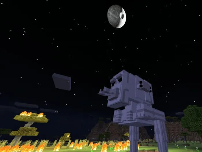 Машина AT-ST в Minecraft