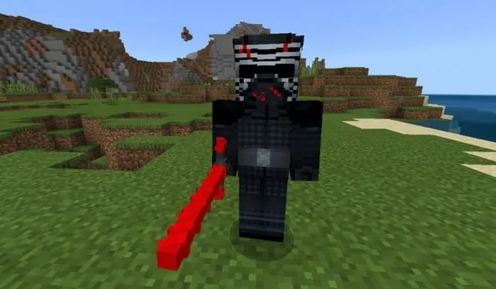 Кайло Рен с мечом в Minecraft