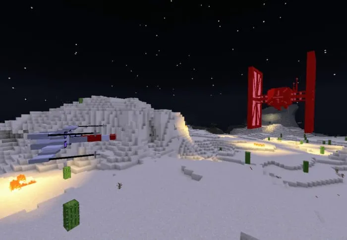 X-wing атакует