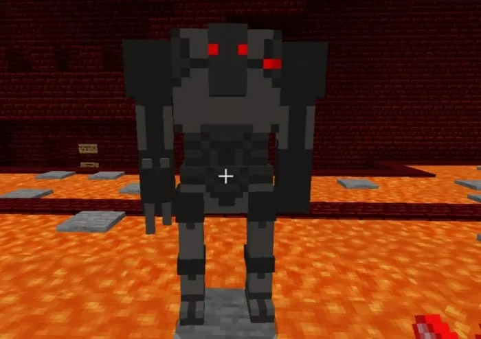 Боевой супердроид в Minecraft