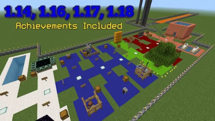 Вид карты сверху для открытия достижений