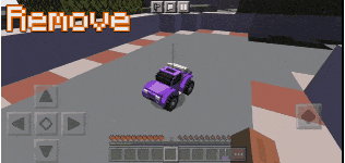 Уничтожение машинки в Майнкрафт