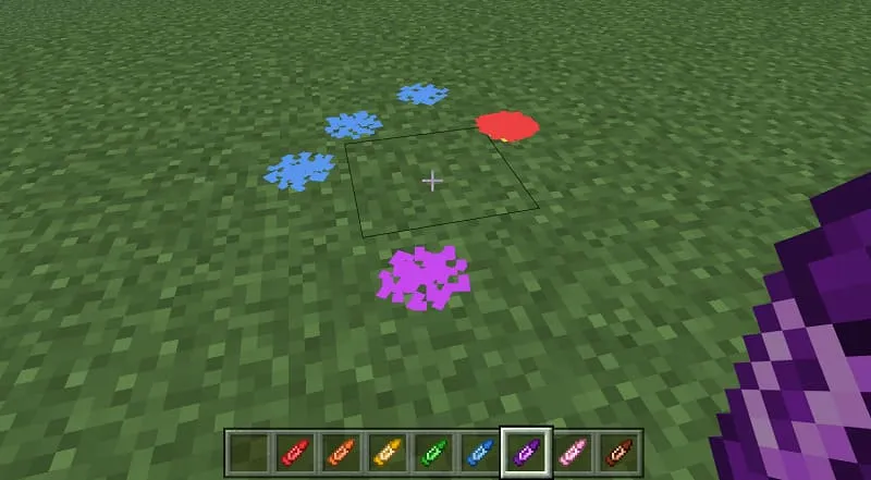 Использование мелка в Майнкрафт