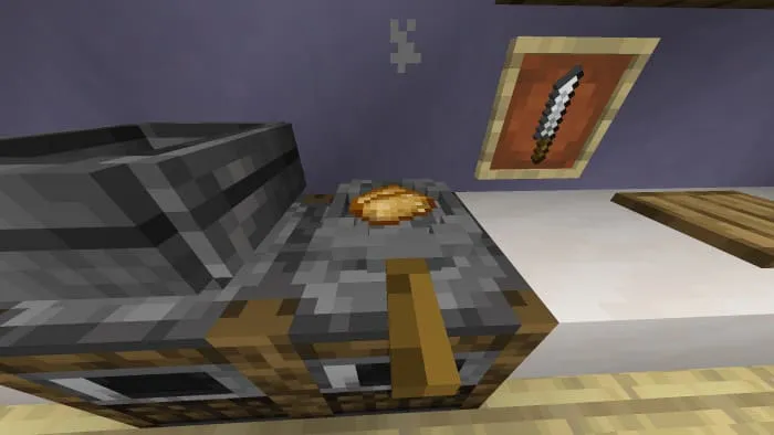 Жарка картошки в Minecraft