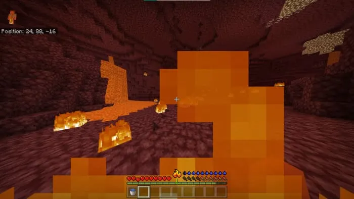 Игрок получает урон от температуры