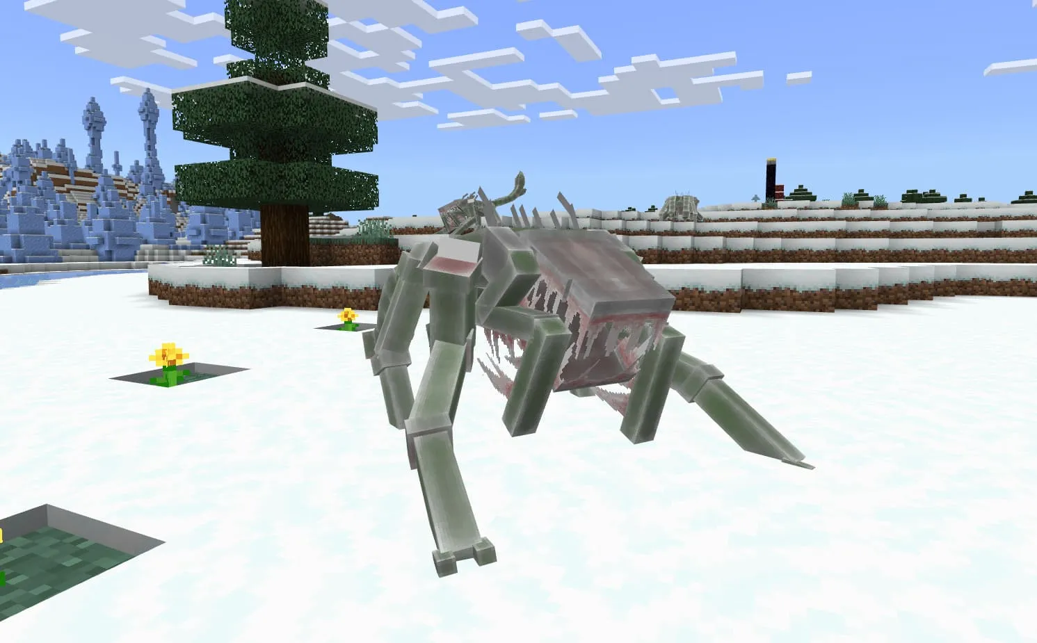 Вид спайка в снежном биоме