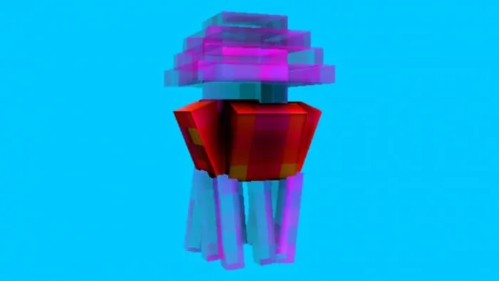 Розовая медуза