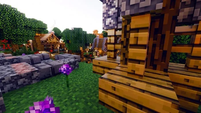 3D блоки и цветок