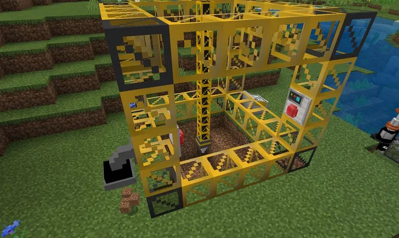 Вид карьера в Minecraft