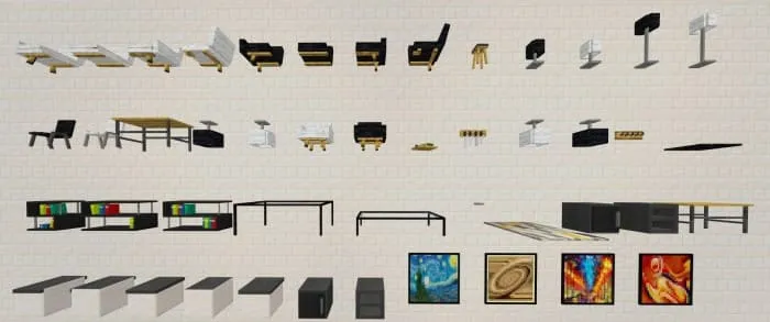 Доступные блоки мебели