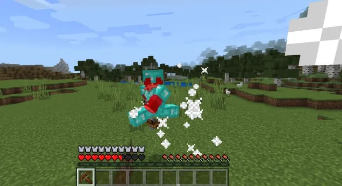 Частицы взрыва и урон