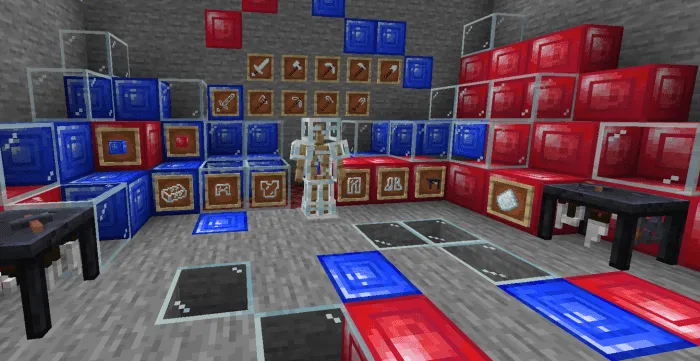 Предметы и блоки из стекла