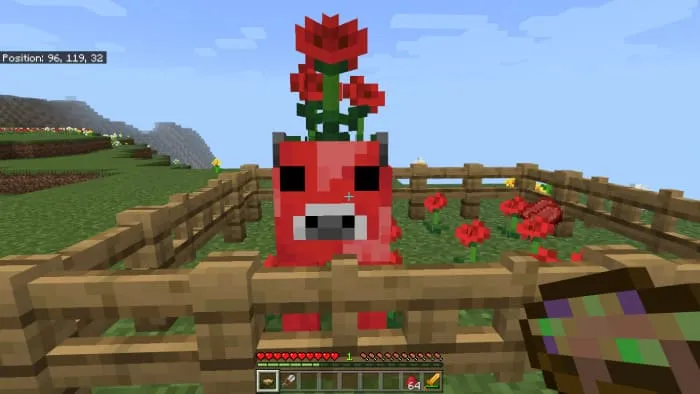 Корова и рагу в руке