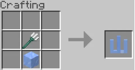 Крафт ледяного трезубца