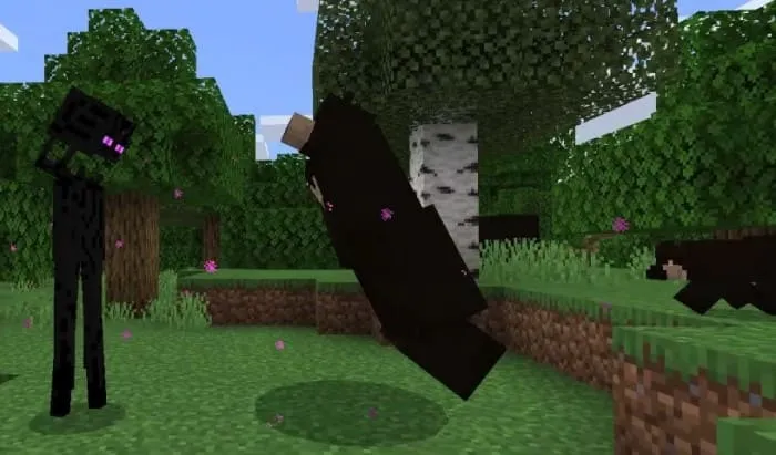 Медведь атакует Эндермена