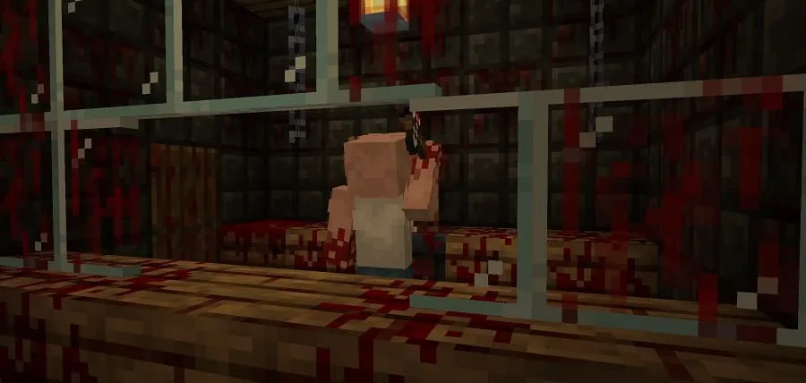 Жуткий маньяк в Майнкрафт