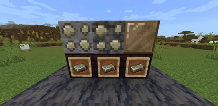 Оловянная руда и слитки