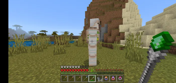 Изумрудный посох в руке