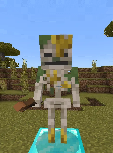 Вид утонувшего скелета