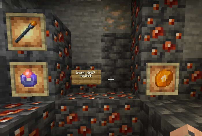 Руда топаза в Minecraft