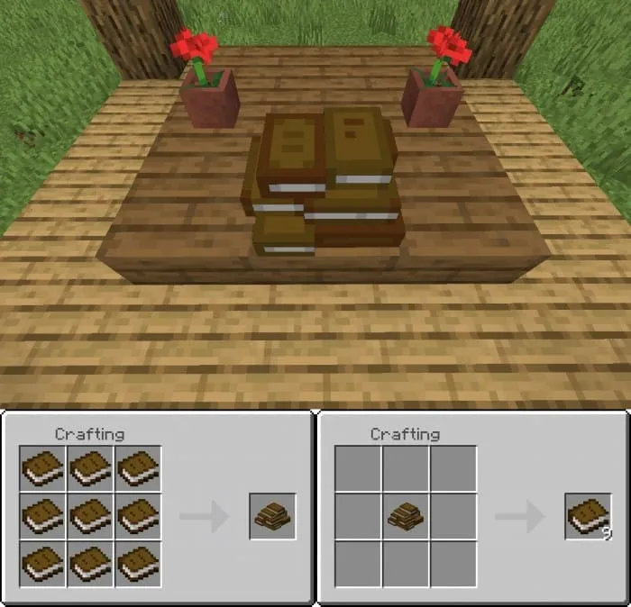 Крафт блока девяти книг