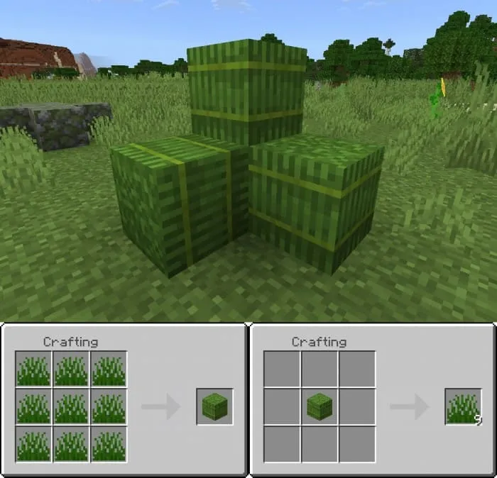 Крафт тюка высокой травы