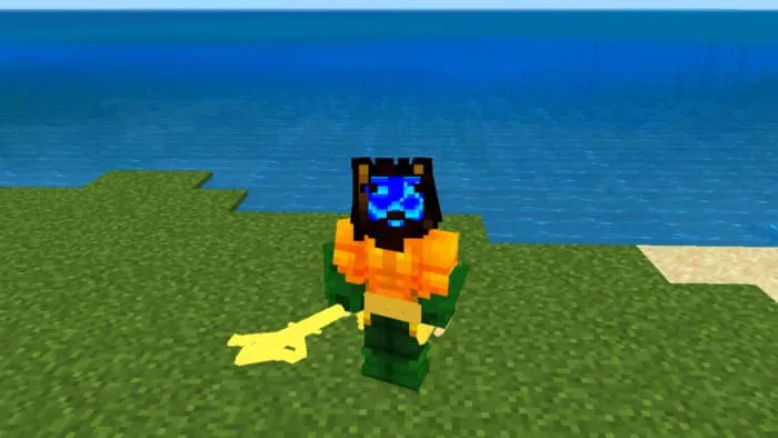 Костюм Аквамена в Minecraft