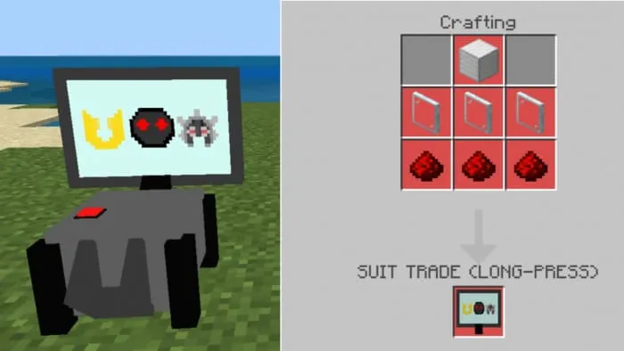 Крафт блока торговщика костюмами