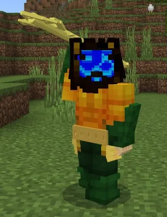 Трезубец в руке